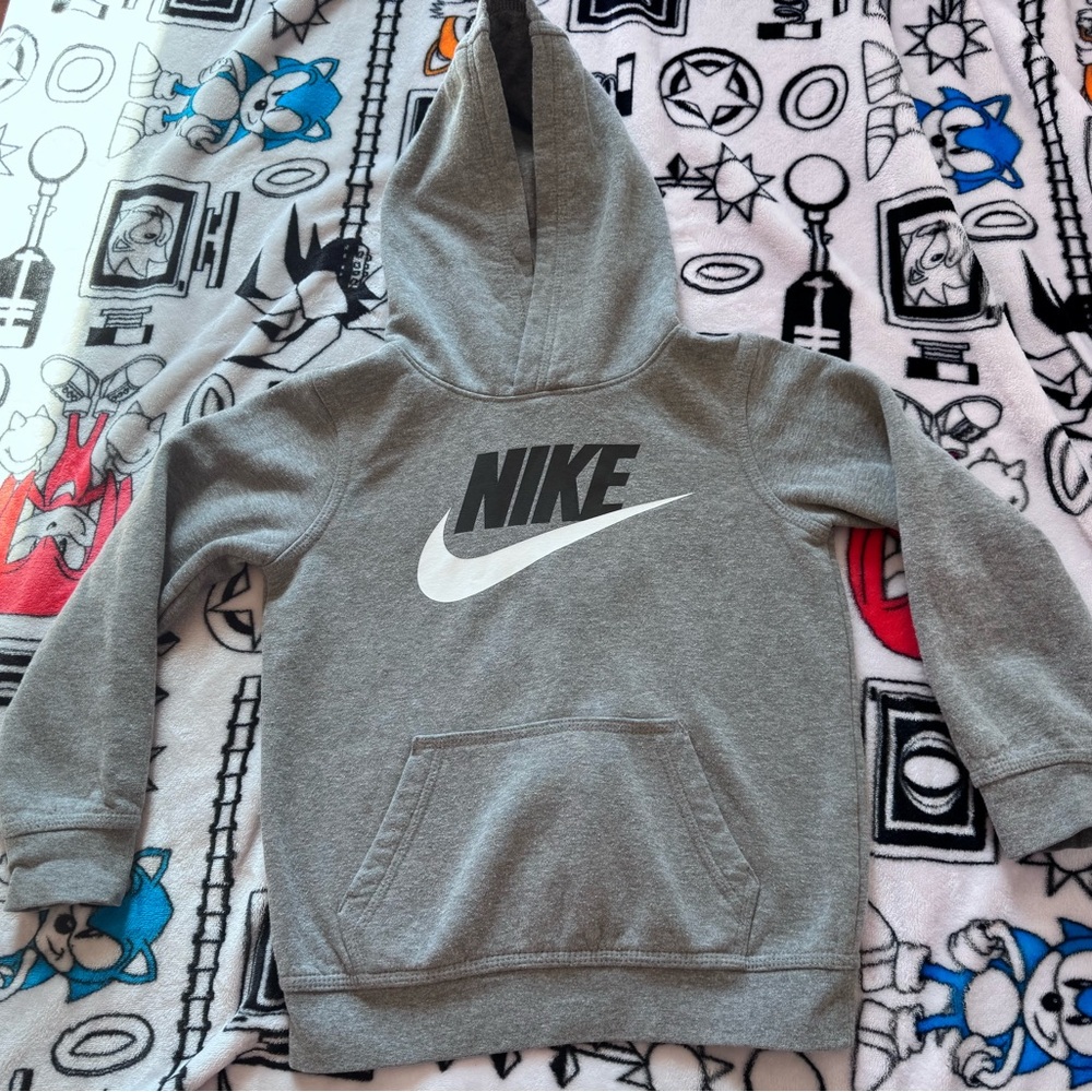Nike Kids' Gray Fleece Hoodie (gently used)